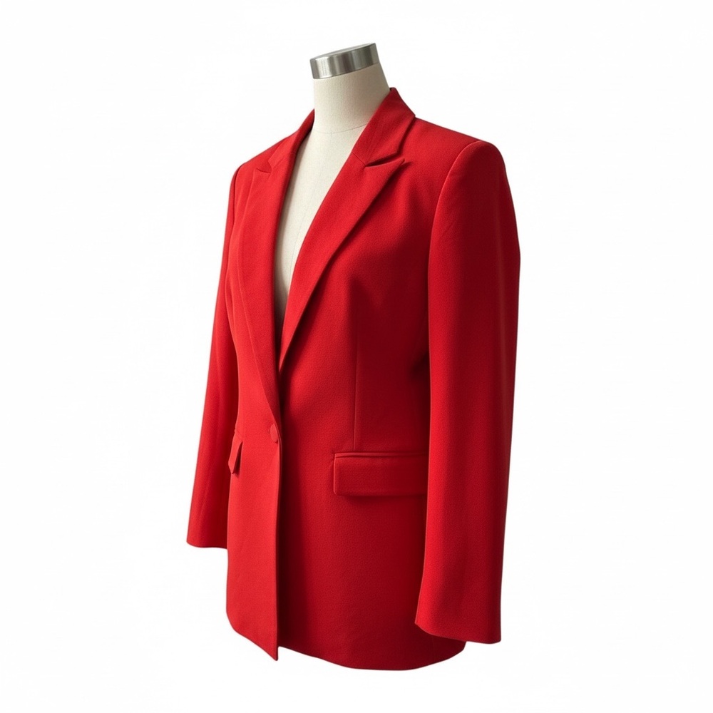 AKIRA Bold Scarlet Blazer
